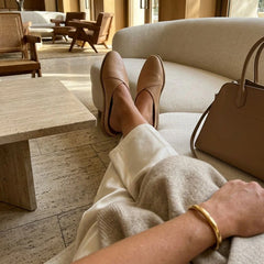 Womens Amelia Mule Honey Faux Leather