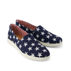 Womens Alpargata Plus Navy Stars Canvas