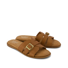 Womens Sol Slide Sandal Brown Sugar Leather