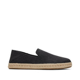 Santiago Loafer Black Recycled Cotton Canvas