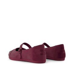 Womens Alpargata Mary Jane Dark Burgundy Premium Velvet