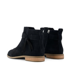 Womens Stacey Ankle Bootie Black Suede