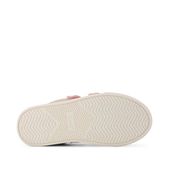 Cruz Double Strap Kids Sneaker Pink Quartz Iridescent Woven