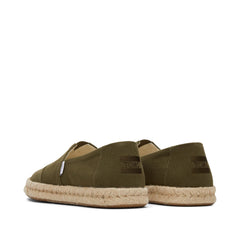 Alpargata Rope 2.0 Espadrille Olive Recycled Cotton Slubby Woven