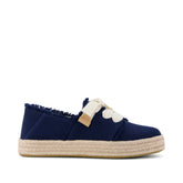 Womens Carolina Lace-Up Espadrille Navy Fray