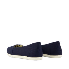 Womens Alpargata Ballet Flat Navy Heritage Canvas