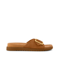 Womens Marin Slide Sandal Brown Sugar Nubuck