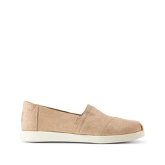 Womens Alpargata Plus Bronze Metallic Crosshatch Suede