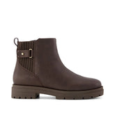 Womens Astrid Boot Water Repellent Chocolate Brown Faux Leather