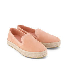 Womens Carolina Espadrille Embroidered Bloom Suede