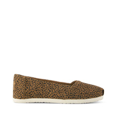 Womens Alpargata Ballet Flat Toffee Leopard Print