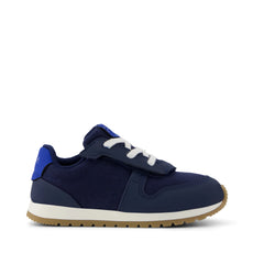 TRVL LITE Retro Runner Toddler Sneaker Water Repellent Multi Navy Vintage Twill