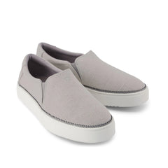 Womens Emily Slip On Sneaker Drizzle Grey Heritage Canvas