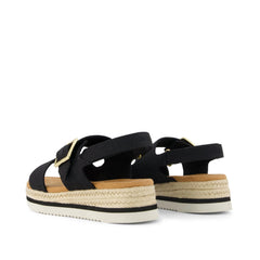 Giana Kids Sandal Black Canvas
