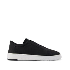 Mens TRVL Lite Miles Lace-Up Sneaker Water Resistant Black Leather