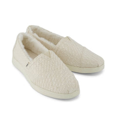 Womens Alpargata Plus Light Sand Metallic Faux Fur