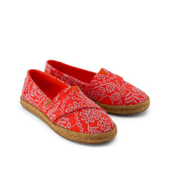 Alpargata Rope 2.0 Kids Espadrille Flame Botanical Eyelet