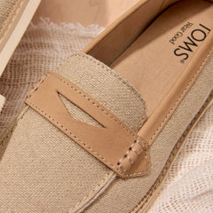 Womens Marie Loafer Natural Textile