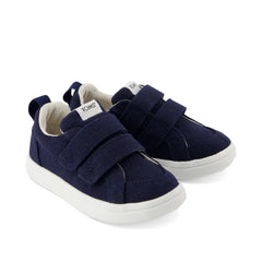Cruz Double Strap Navy Heritage Canvas Toddler Sneaker
