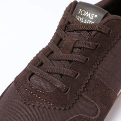 Womens TRVL Lite Palisade Sneaker Water Repellent Chocolate Vintage Twill
