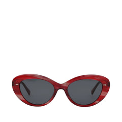 Luna Striped Pomegranate Handcrafted Sunglasses