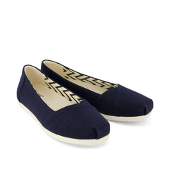 Womens Alpargata Ballet Flat Navy Heritage Canvas