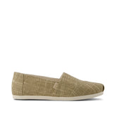 Womens Alpargata Classic Gold Shimmer Crosshatch