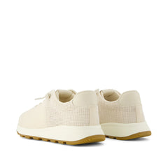 Womens TRVL LITE Cabrillo Sneaker Water Repellent Beige Canvas Mesh