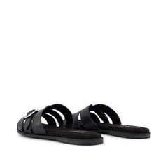Womens Sol Slide Sandal Black Leather