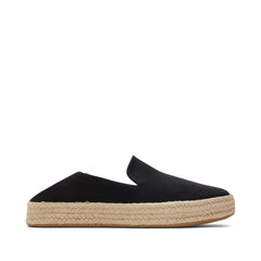 Carolina Black Twill Espadrille