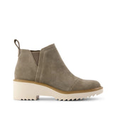 Womens Maude Wedge Boot Canteen Suede