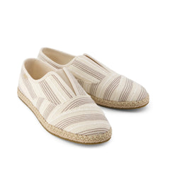 Womens Palmera Plus Natural Metallic Stripe