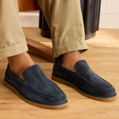 Mens Marcos Loafer Navy Suede