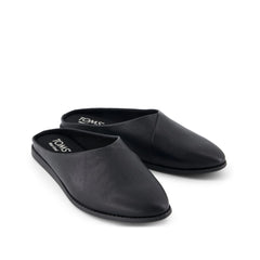 Womens Amelia Mule Black Faux Leather