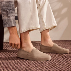 Mens Alpargata Premium Water Resistant Dune Suede