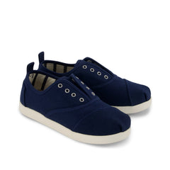 Cordones Plus Kids Sneaker Navy Canvas