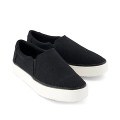 Womens Emily Slip On Sneaker Black Heritage Canvas