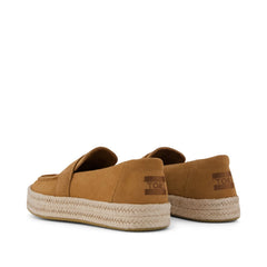 Womens Blakely Loafer Espadrille Brown Sugar Suede