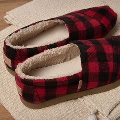 Mens Alp FWD Buffalo Plaid Red Faux Shearling