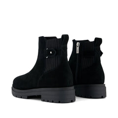 Womens Astrid Boot Water Repellent Black Suede