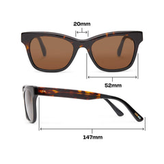 Margot Tortoise Fade Handcrafted Sunglasses