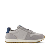 TRVL LITE Retro Runner Kids Sneaker Water Repellent Drizzle Grey Vintage Twill