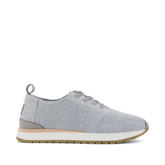 Womens Resident Plus Lace-Up Grey Knit