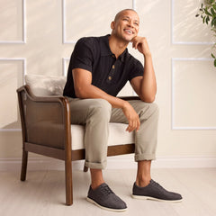 Mens Joshua Dress Shoe Black Denim