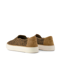 Womens Emily Slip On Sneaker Toffee Leopard Print