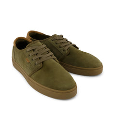 Mens Carlo 2.0 Lace-Up Sneaker Military Olive Perforated Suede