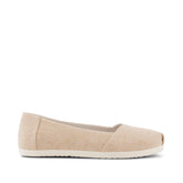 Womens Alpargata Ballet Flat Champagne Sparkle Woven