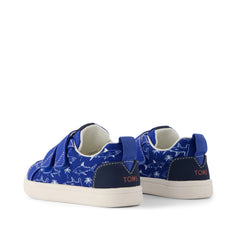 Cruz Double Strap Toddler Sneaker Blue Iris Sharks