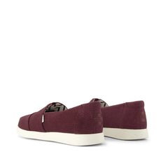 Womens Alpargata Plus Burgundy Heritage Canvas