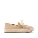 Womens Carolina Lace-Up Espadrille Bronze Crosshatch Suede